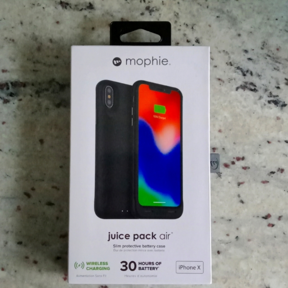 Mophie 3000043 1720 mAh Juice Air Battery Case for iPhone X - Black